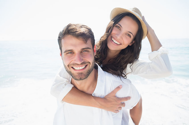 couple at the beach